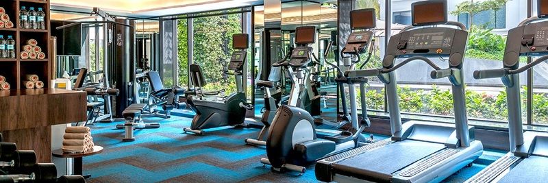 Hyatt Centric Candolim Goa Kültér fotó A gym at a hotel
